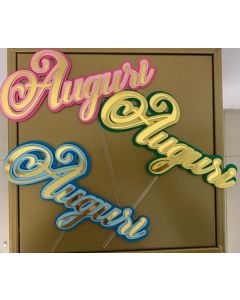 CAKE TOPPER DF 3D AUGURI 