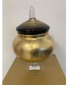 AMPOLLA IN VETRO ORO E NERO CORTINA.