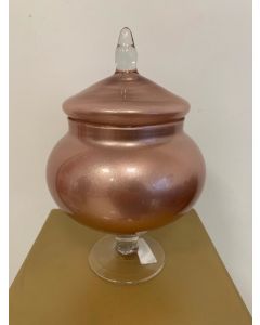 AMPOLLA IN VETRO METALIZZATO ROSA GOLD.