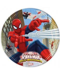 PIATTI SPIDERMAN WEB WARRIORS PZ.8