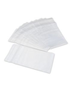 BUSTINE ALIMENTARI TRASPARENTI CON PAT ADESIVA PZ.100