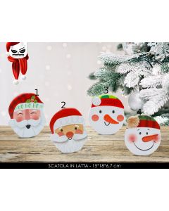 SCATOLA FACCIONE IN LATTA X-MAS