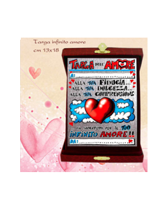 TARGA AMOREVOLE "INFINITO AMORE" LV