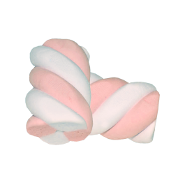 Dolce Fiesta MARSHMALLOW ESTRUSO TRECCIA BIANCO/ROSA 1KG