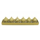 CANDELE TEA LIGHT PALLINE ORO PZ.6