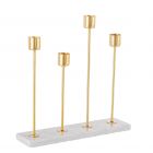 PORTA CANDELA ORO 24X24 H5