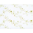 FOGLI MILLEUSI IN CELLOPHANE 100 X 130CM STELLE ORO PZ.25