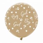 MONGOLFIERA 32" GENDER REVEAL GRIGIO CONCHIGLIA BOY OR GIRL? PZ.2