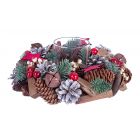 PORTA CANDELA HELGA ROSSO 