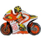 PALLONCINO MYLAR SUPERSHAPE MOTOR BIKE ROSSA