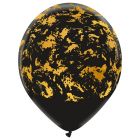 PALLONCINI LATTICE 12" GOLD FLAKES PZ.100