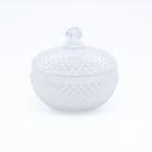 CANDELA IN COFANETTO DI VETRO  Bianco 9X9CM 