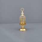 GOLD CANDELIERE GABBIA MEDIO CON GANCIO