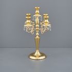 GOLD CANDELIERE 5 FIAMME MEDIO