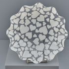 COPPA IN PET ONDULATA CUORI BIANCHI GRANDE