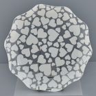 PIATTO ONDULATO IN PET CUORI BIANCHI GRANDE