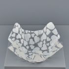 COPPA IN PET ONDULATA CUORI BIANCHI MEDIA