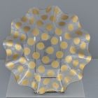 COPPA IN PET ONDULATA POIS ORO GRANDE