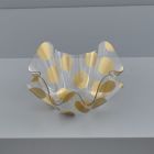 COPPA IN PET ONDULATA POIS ORO MINI