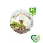 PALLONCINO MYLAR 18" PRIMA COMUNIONE UVA E GIGLI