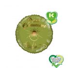 PALLONCINO MYLAR 18" PRIMA COMUNIONE VERDE OLIVA