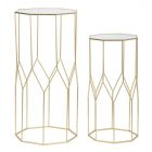 SET 2 ALZATA ORO GLASS 