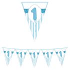 FESTONE BANDIERINA 1°COMPLEANNO CELESTE