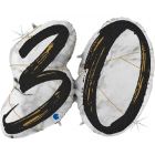 PALLONCINO MYLAR SUPERSHAPE 30TH MARBLE BLACK