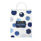 SHOPPER MUSICALE TANTI AUGURI BLU 15-061