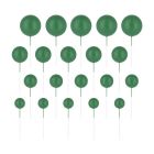 TOPPERS PER TORTA CON PALLINE VERDI OPACHE SET DA 20PZ.