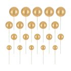 TOPPERS PER TORTA CON PALLINE ORO SET DA 20PZ.