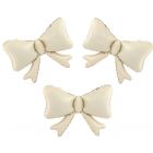 PALLONCINO FOIL FIOCCO BEIGE 3PZ