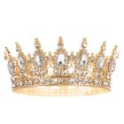 CORONA D'ORO CON CRISTALLI ARGENTO 15 cm