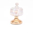 BARATTOLO DECORATIVO IN VETRO IRIDESCENTE 14x20CM