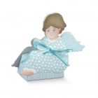 SCATOLINA ANGIOLETTO SEDUTO CELESTE 6x4x10cm PZ.10