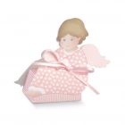 SCATOLINA ANGIOLETTO SEDUTO ROSA 6x4x10cm PZ.10