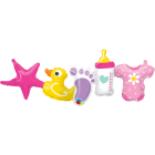 FESTONE IN FOIL BABY GIRL 41"