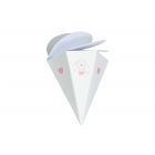 SCATOLINA CONO SPIRALE BALLOON ROSA 8cm PZ.10    17822C