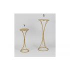 ALZATA TONDA IN METALLO ORO