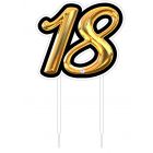 CAKE TOPPER PLEX 18 NERO ORO DF