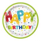 PIATTINI HAPPY BALLOON BIRTHDAY PZ.8