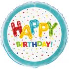 PALLONCINO MYLAR HAPPY BALLOON BIRTHDAY