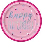 PIATTI HAPPY BIRTHDAY GLITZ PINK PZ.8