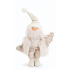 BABBO NATALE BIANCO CON ALBERO LED