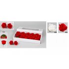 FIORE DI SAPONE ROSA APERTA SET DA 25 Ø CM 7 LV