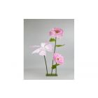 FIORE ARTIFICIALE CARTA ANEMONE CON BASE MDF 3 STELI H CM 50-75-110