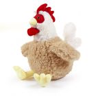 PELUCHE GALLINA MARRONE 25CM