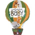 PALLONCINO MYLAR SUPERSHAPE JUNGLE ANIMALS WELCOME BABY