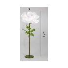 FIORE ARTIFICIALE ROSA CON STELO H CM 170