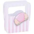 SACCHETTINO BORSA CON BIMBA ROSA 6x4cm 20PZ